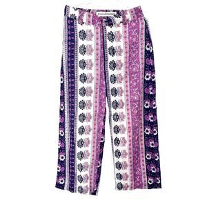 Alix of Bohemia Paisley Print Wide Leg Palazzo Pants Size Small EUC Designer